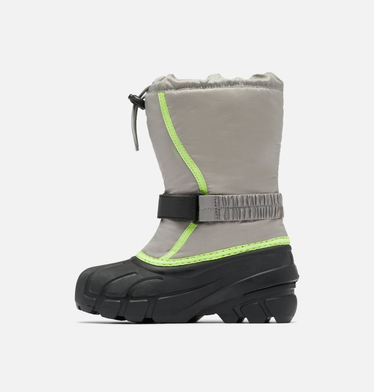 Thumbnail: Youth Flurry Snow Boot, Color: Chrome Grey, Black, image 4