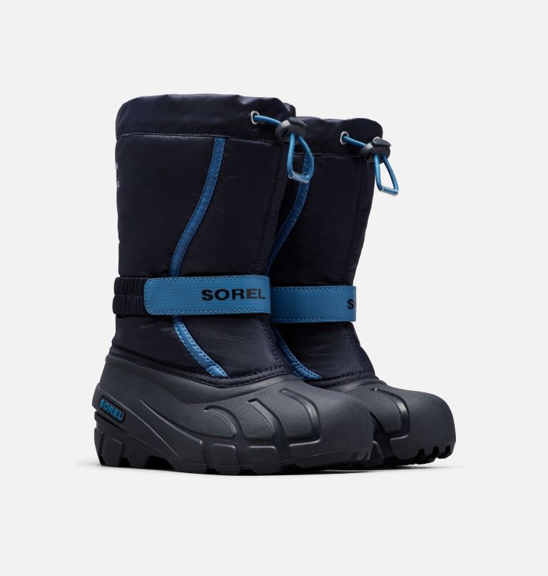 Thumbnail: Youth Flurry Snow Boot, Color: Collegiate Navy, Atmosphere, image 2