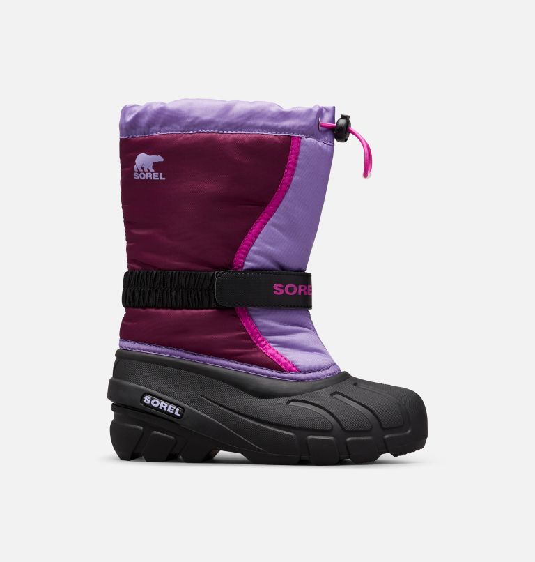 Thumbnail: Stivali da neve Flurry da ragazzo, Color: Purple Dahlia, Paisley Purple, image 1