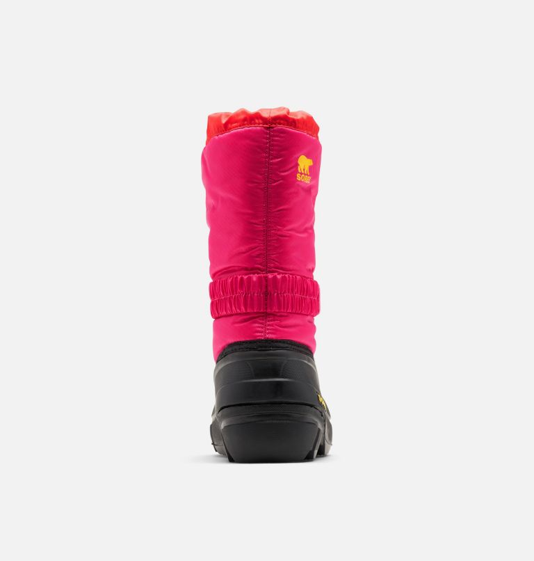 Thumbnail: Bota de nieve Flurry para jóvenes, Color: Poppy Red, Cactus Pink, image 3