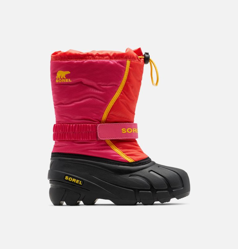 Thumbnail: Stivali da neve Flurry da ragazzo, Color: Poppy Red, Cactus Pink, image 1