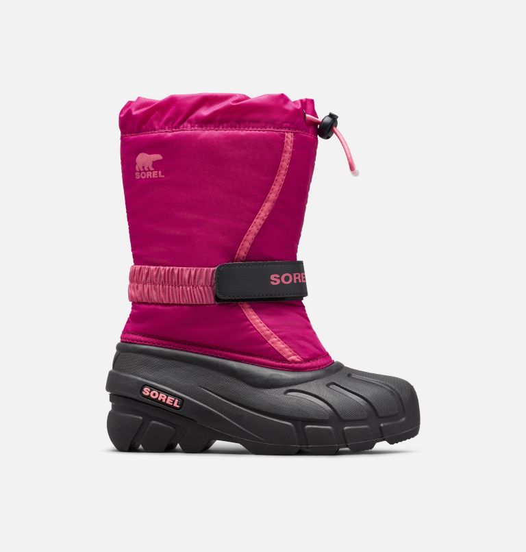Thumbnail: Stivali da neve Flurry da ragazzo, Color: Deep Blush, Tropic Pink, image 1