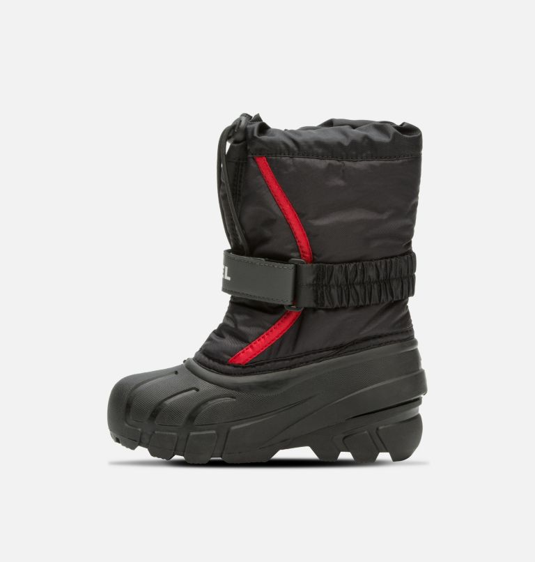 Children's Flurry Boot, Color: Black, Bright Red, image 4