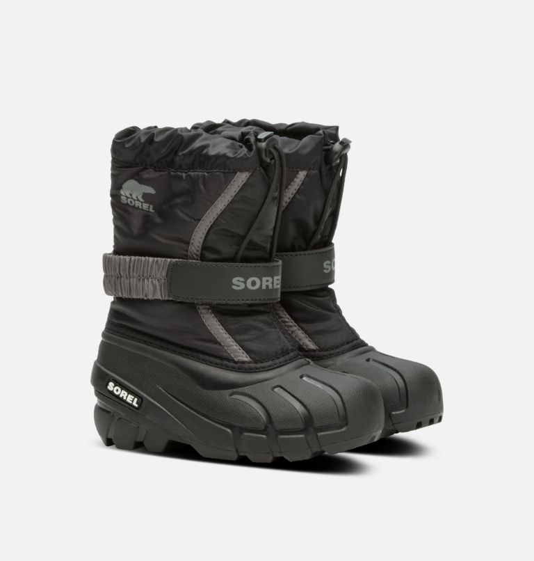 Children's Flurry Boot, Color: Black, City Grey, image 2