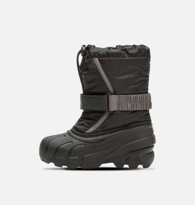 Thumbnail: Kids' Flurry Snow Boot, Color: Black, City Grey, image 4