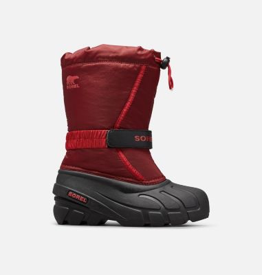 childrens red boots
