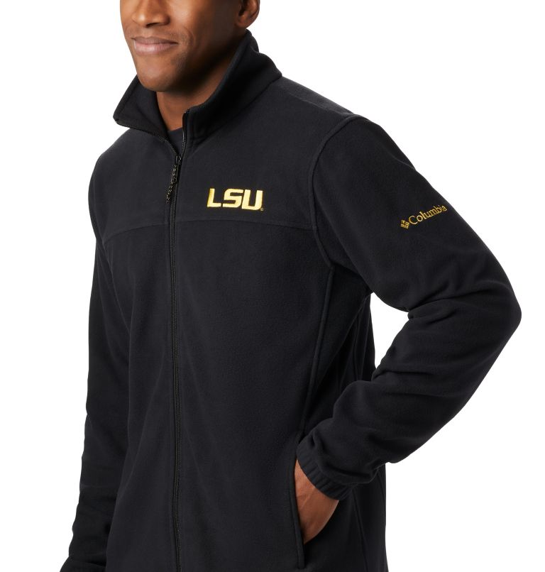 Thumbnail: Men's Collegiate Flanker III Fleece Jacket - LSU, Color: LSU - Black, image 4