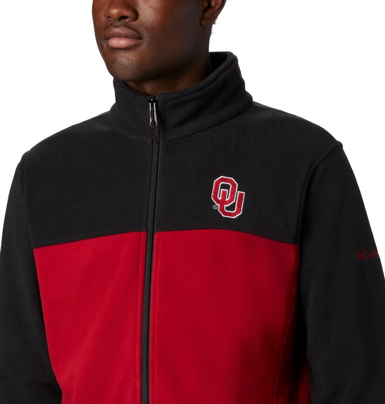 Thumbnail: Men's Collegiate Flanker III Fleece Jacket - Oklahoma, Color: OK - Black, Red Velvet, image 4