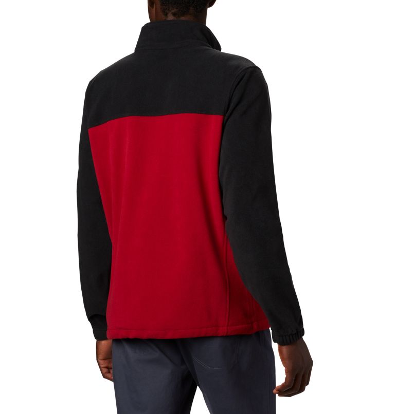 Men's Collegiate Flanker III Fleece Jacket - Oklahoma, Color: OK - Black, Red Velvet