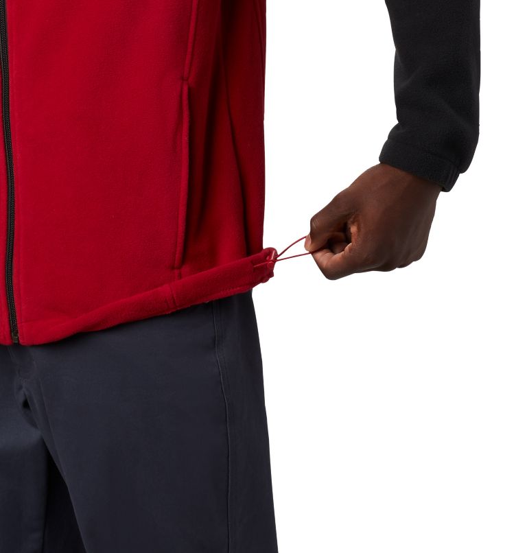Men's Collegiate Flanker III Fleece Jacket - Arkansas, Color: ARK - Black, Red Velvet