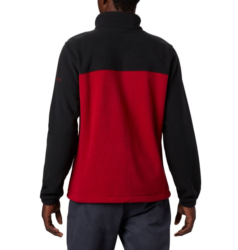 Men's Collegiate Flanker III Fleece Jacket - Arkansas, Color: ARK - Black, Red Velvet, image 2