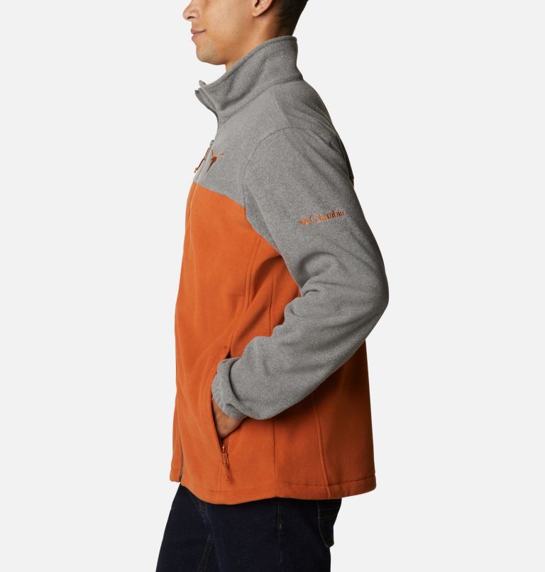 Men's Collegiate Flanker III Fleece Jacket - Texas, Color: TEX - Charcoal, Cedar, image 3