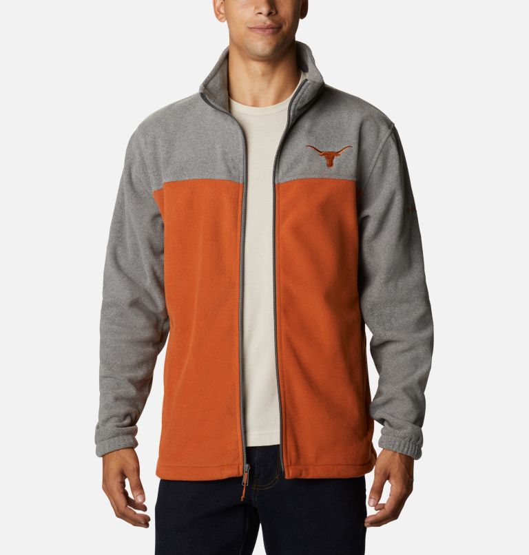 Men's Collegiate Flanker III Fleece Jacket - Texas, Color: TEX - Charcoal, Cedar, image 1