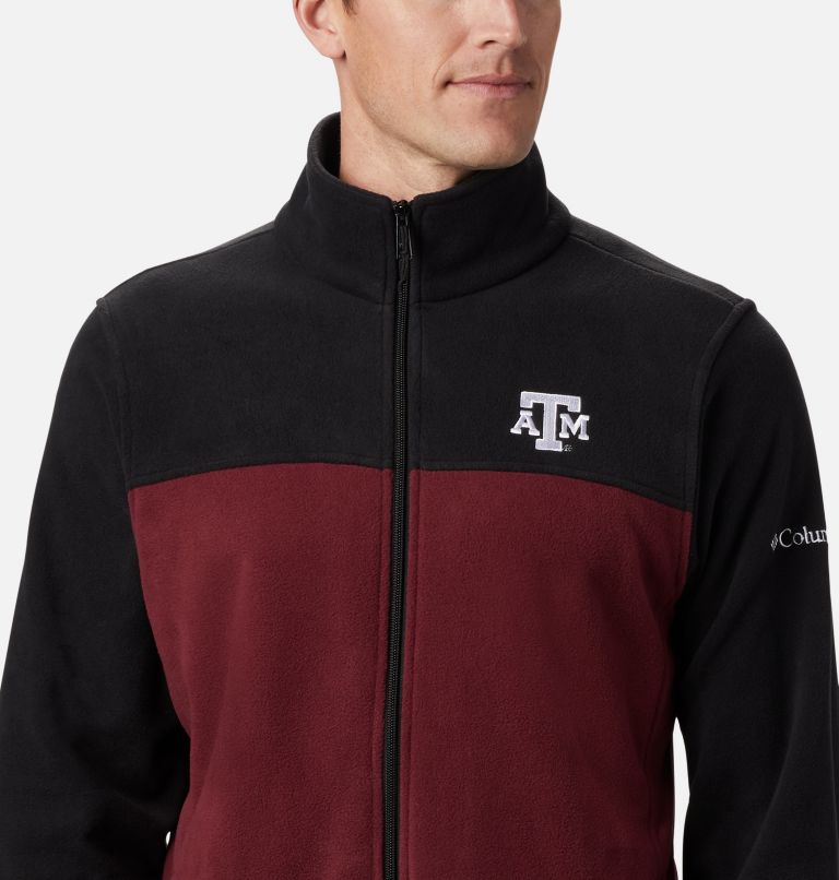 Men's Collegiate Flanker III Fleece Jacket - Tall - Texas A&M, Color: TAM - Black, Deep Maroon, image 3