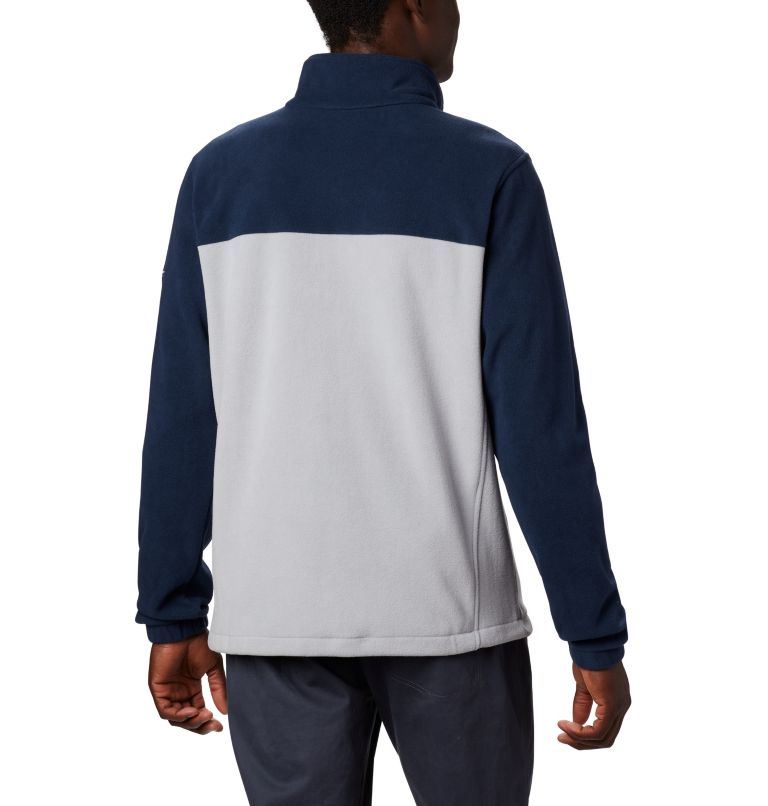 Men's Collegiate Flanker III Fleece Jacket - Penn State, Color: PSU - Collegiate Navy, Columbia Grey
