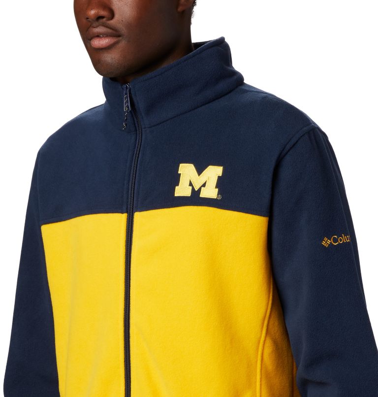 Men's Collegiate Flanker III Fleece Jacket - Tall - Michigan, Color: UM - Collegiate Navy, Collegiate Yellow, image 4