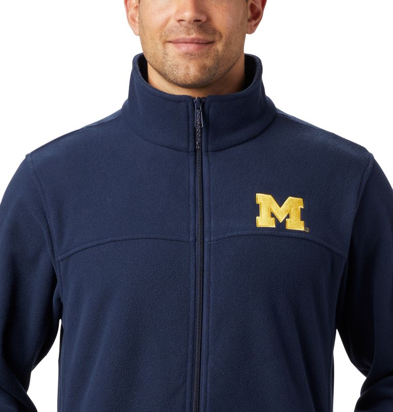 Thumbnail: Men's Collegiate Flanker III Fleece Jacket - Michigan, Color: UM - Collegiate Navy, image 3