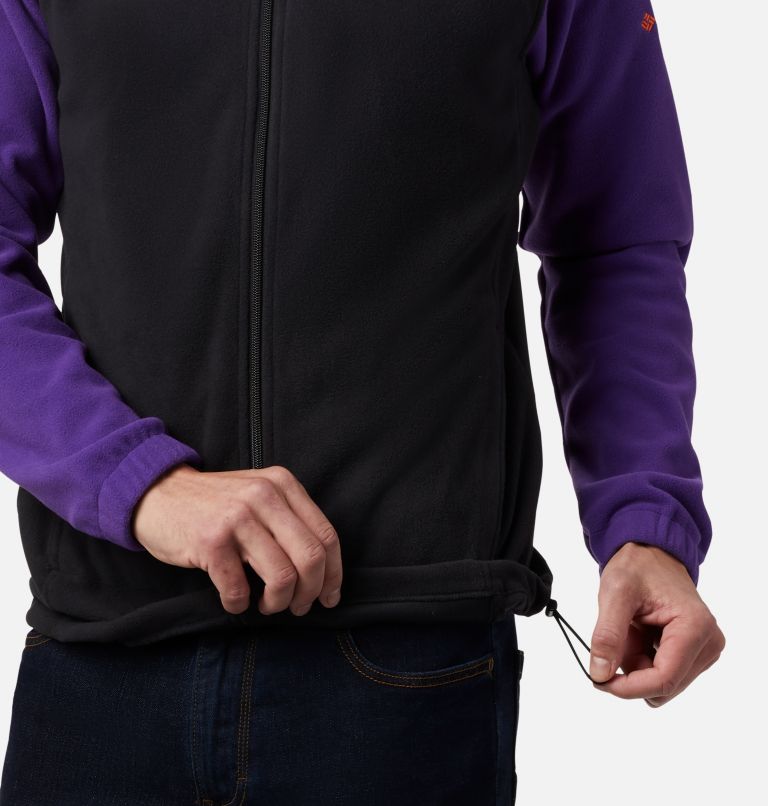 Thumbnail: Men's Collegiate Flanker III Fleece Jacket - Clemson, Color: CLE - Vivid Purple, Black, image 6