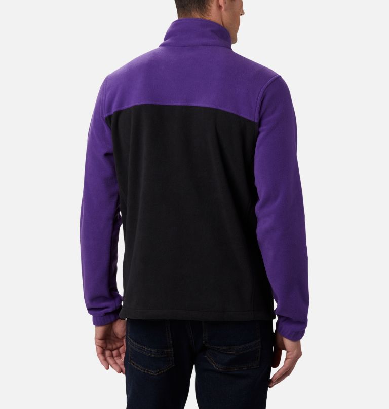 Men's Collegiate Flanker III Fleece Jacket - Clemson, Color: CLE - Vivid Purple, Black