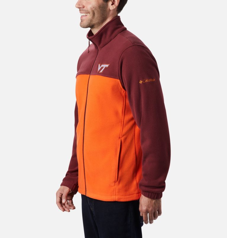 Thumbnail: CLG Flanker III Fleece Jacket | 639 | S, Color: VT - Deep Maroon, Tangy Orange, image 3