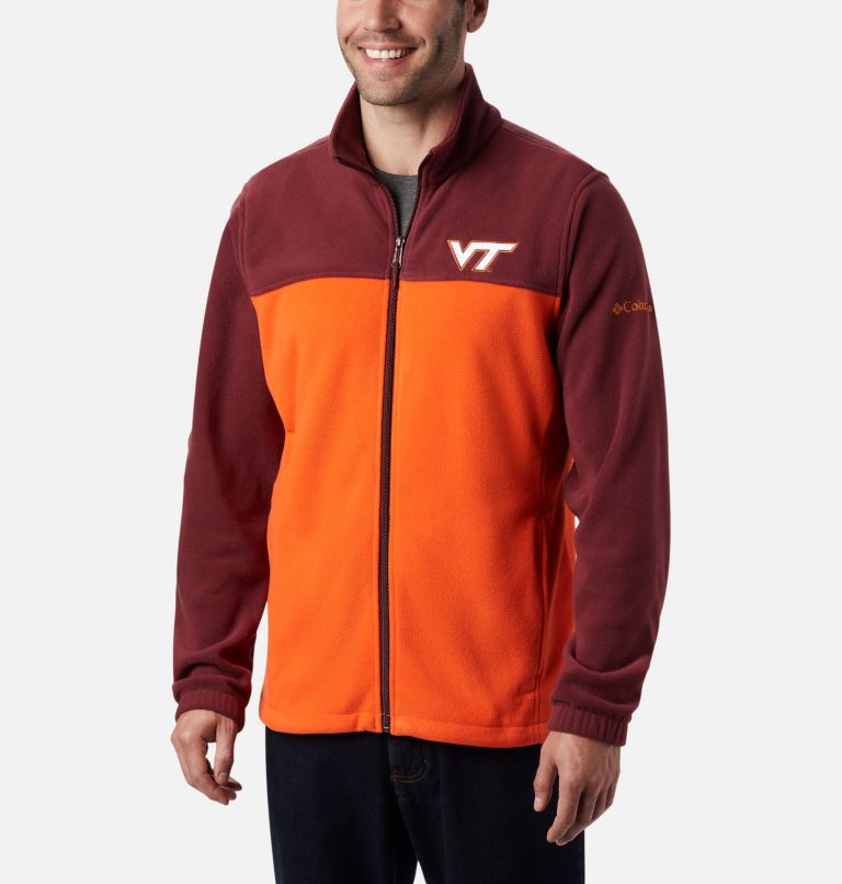 Thumbnail: CLG Flanker III Fleece Jacket | 639 | XL, Color: VT - Deep Maroon, Tangy Orange, image 1