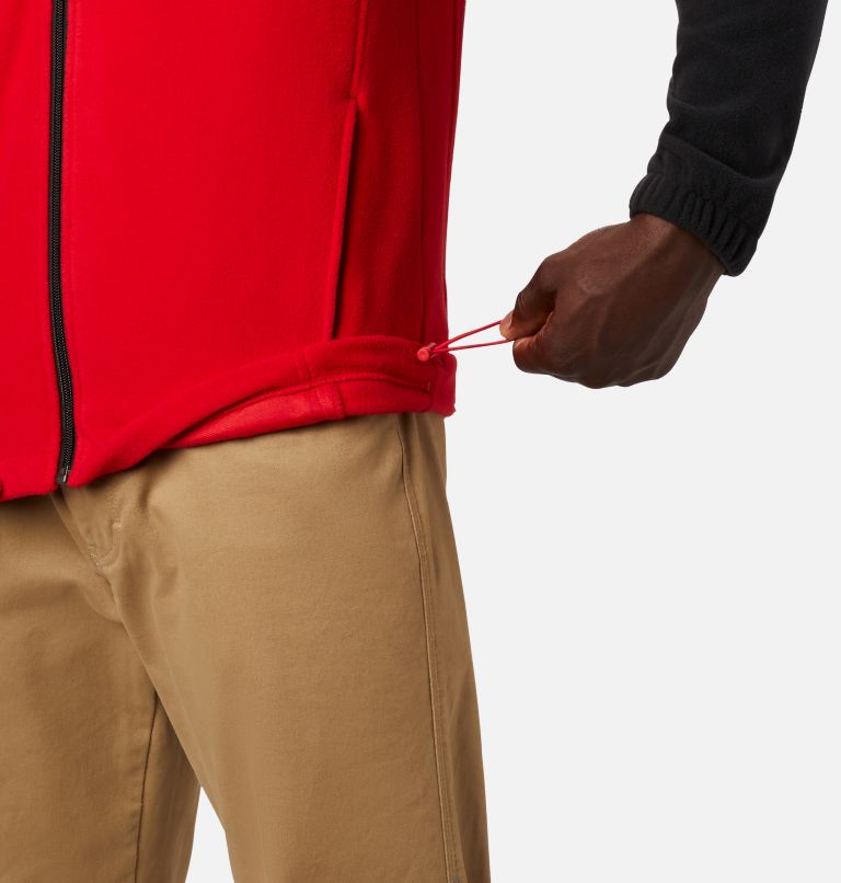 Men's Collegiate Flanker III Fleece Jacket - Georgia, Color: UGA - Black, Bright Red