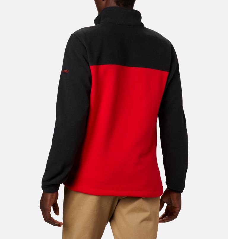 Thumbnail: Men's Collegiate Flanker III Fleece Jacket - Georgia, Color: UGA - Black, Bright Red, image 2