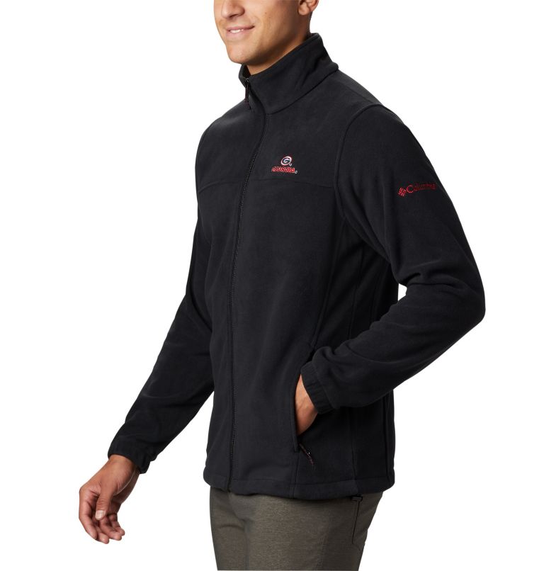 Thumbnail: Men's Collegiate Flanker III Fleece Jacket - Georgia, Color: UGA - Black, image 4