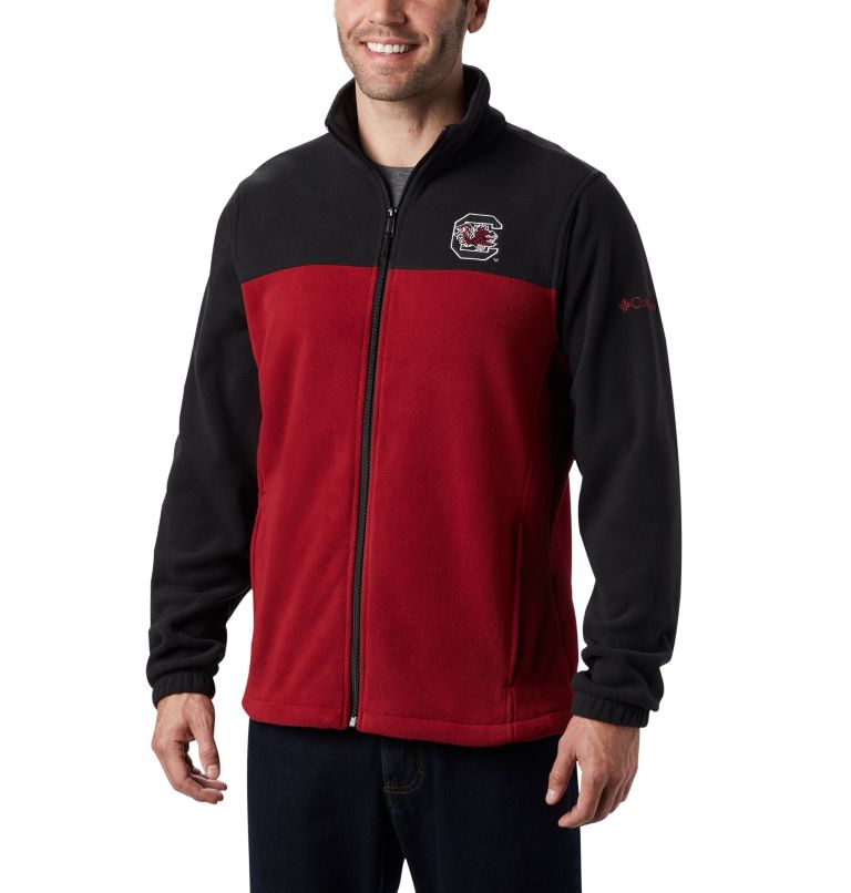Thumbnail: Men's Collegiate Flanker III Fleece Jacket - South Carolina, Color: SC - Black, Beet, image 1
