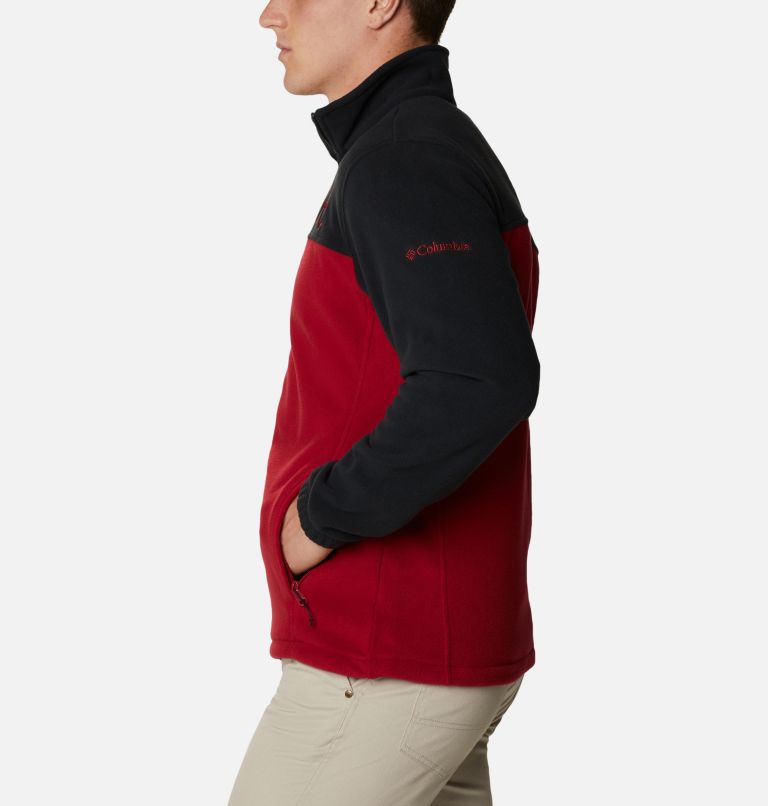 Thumbnail: Men's Collegiate Flanker III Fleece Jacket - Tall - Alabama, Color: ALA - Black, Red Velvet, image 3