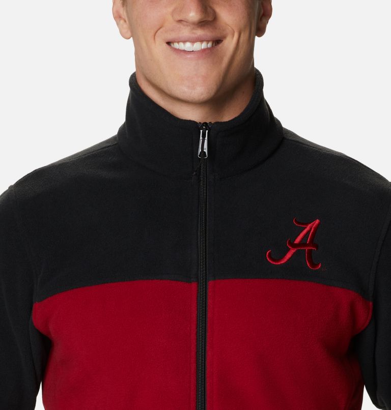 Men's Collegiate Flanker III Fleece Jacket - Alabama, Color: ALA - Black, Red Velvet