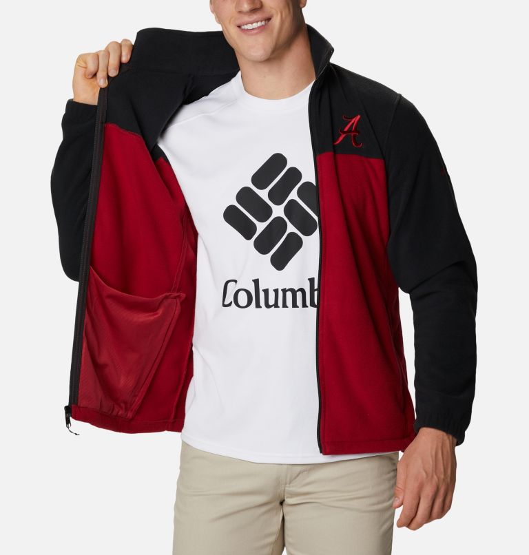 Thumbnail: Men's Collegiate Flanker III Fleece Jacket - Alabama, Color: ALA - Black, Red Velvet, image 5