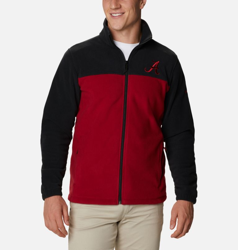 Thumbnail: Men's Collegiate Flanker III Fleece Jacket - Tall - Alabama, Color: ALA - Black, Red Velvet, image 1