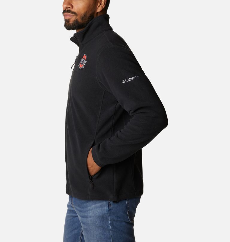 Men's Collegiate Flanker III Fleece Jacket, Color: OS - Black, image 3