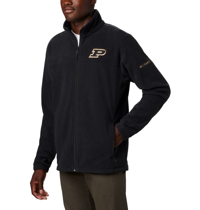 Thumbnail: Men's Collegiate Flanker III Fleece Jacket - Purdue, Color: PD - Black, image 3