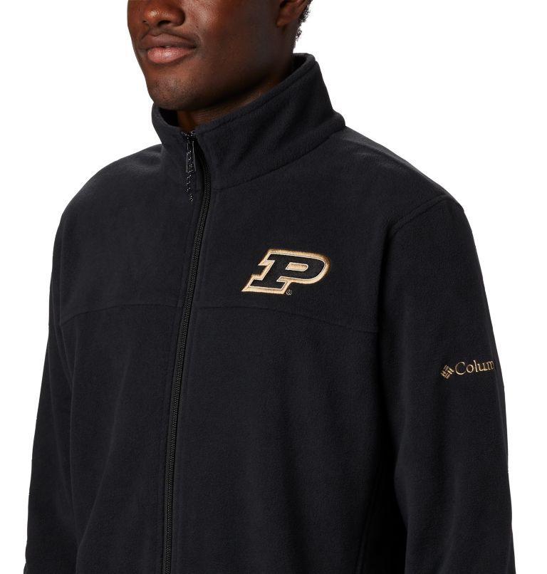 Men's Collegiate Flanker III Fleece Jacket - Purdue, Color: PD - Black