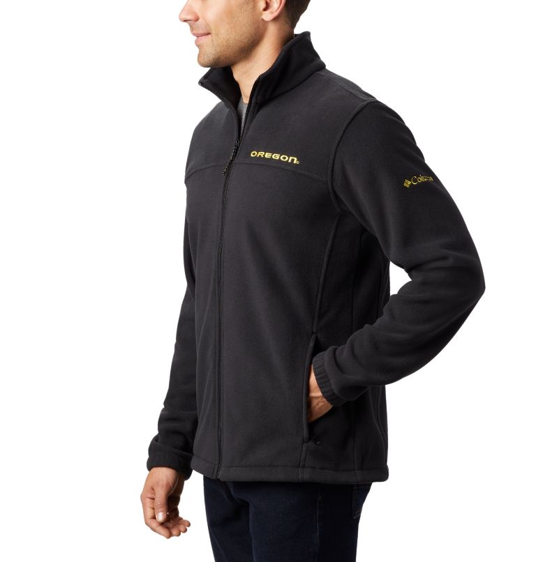 Men's Collegiate Flanker III Fleece Jacket - Tall - Oregon, Color: UO - Black, image 4