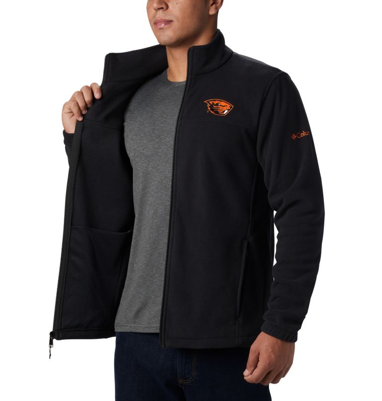 Thumbnail: Men's Collegiate Flanker III Fleece Jacket - Oregon State, Color: OSU - Black, image 6