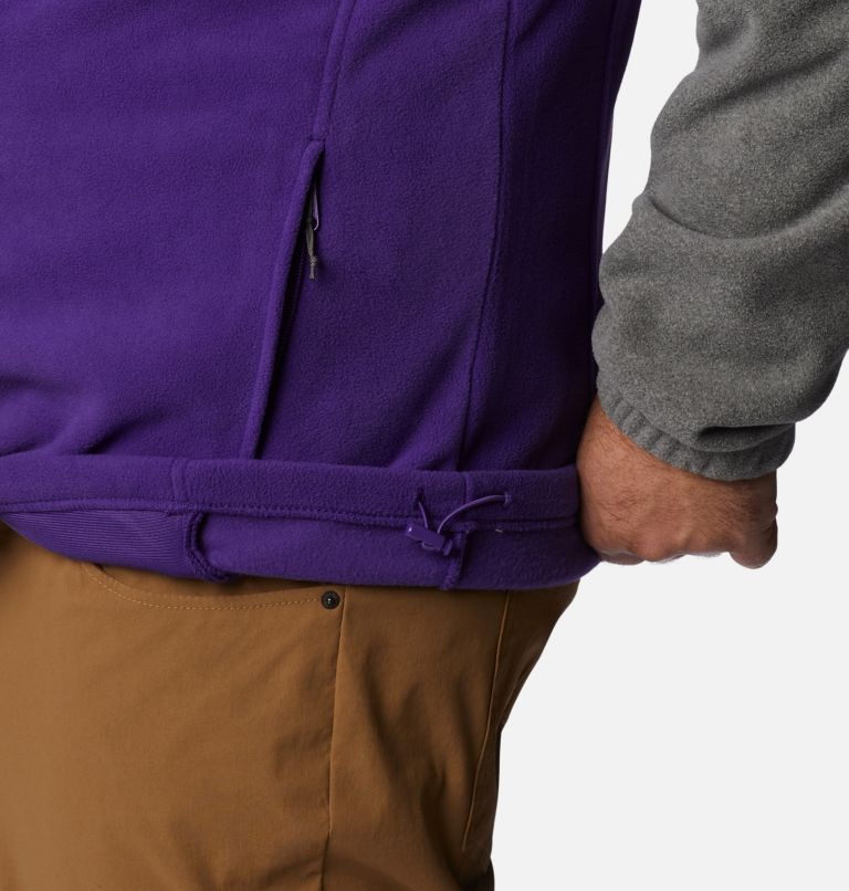 Men's Collegiate Flanker III Fleece Jacket - Big - LSU, Color: LSU - Charcoal Heather, Vivid Purple, image 6