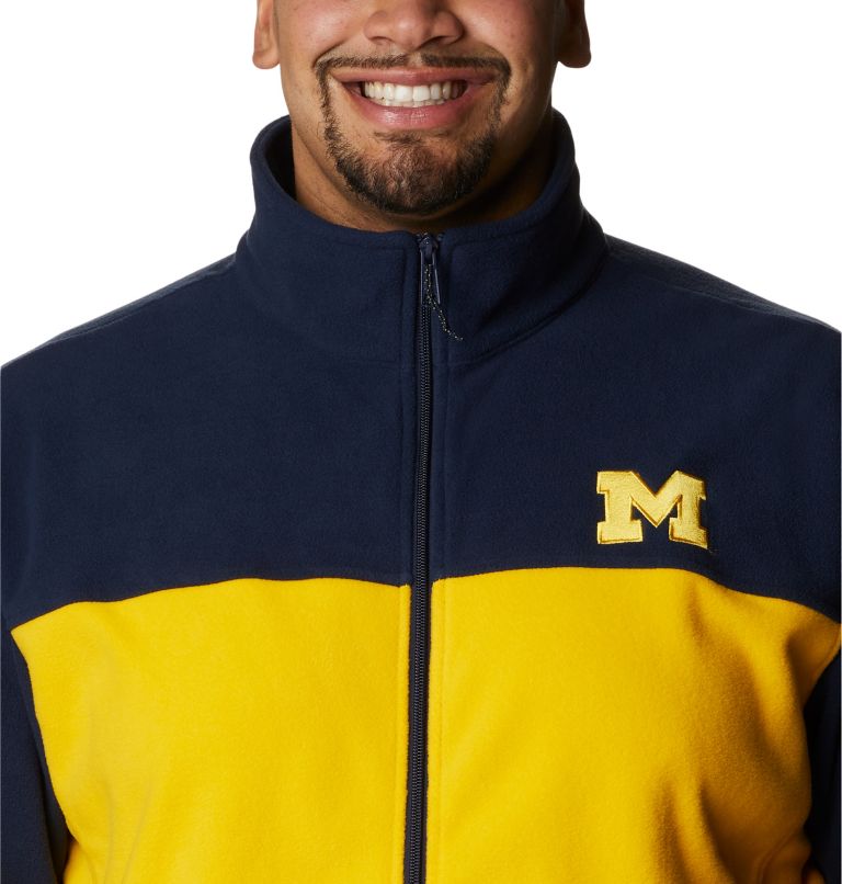 Men's Collegiate Flanker III Fleece Jacket - Big - Michigan, Color: UM - Collegiate Navy, Collegiate Yellow, image 4