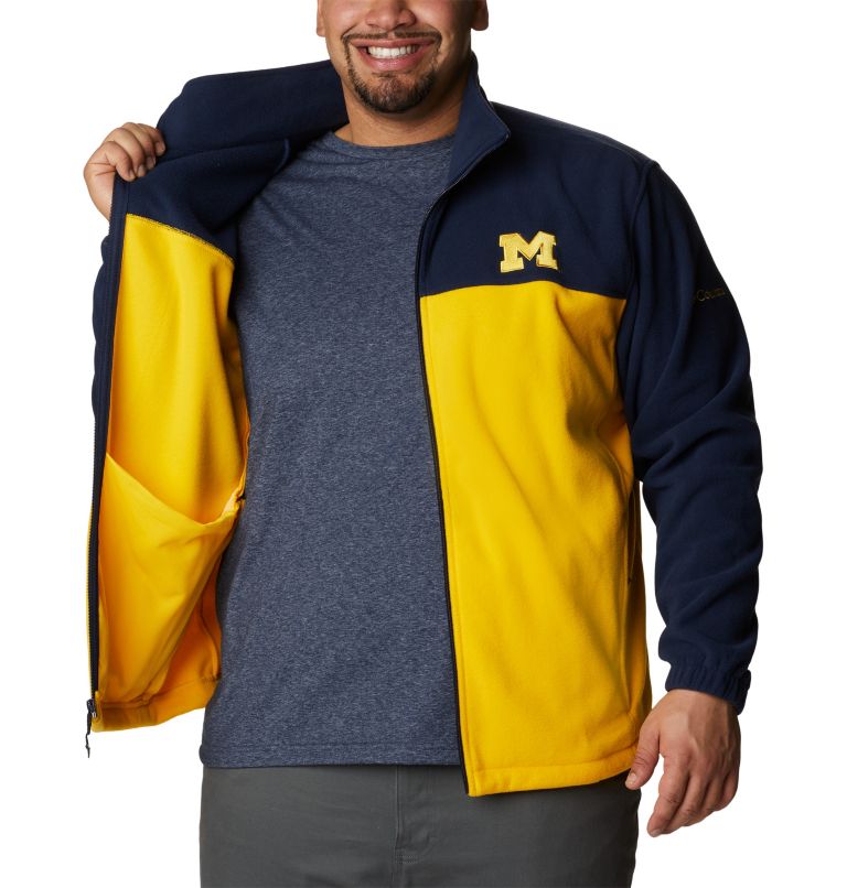 Men's Collegiate Flanker III Fleece Jacket - Big - Michigan, Color: UM - Collegiate Navy, Collegiate Yellow, image 5