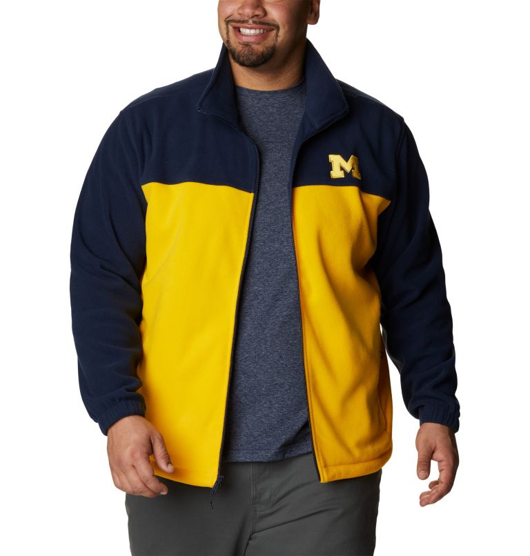 Men's Collegiate Flanker III Fleece Jacket - Big - Michigan, Color: UM - Collegiate Navy, Collegiate Yellow, image 7