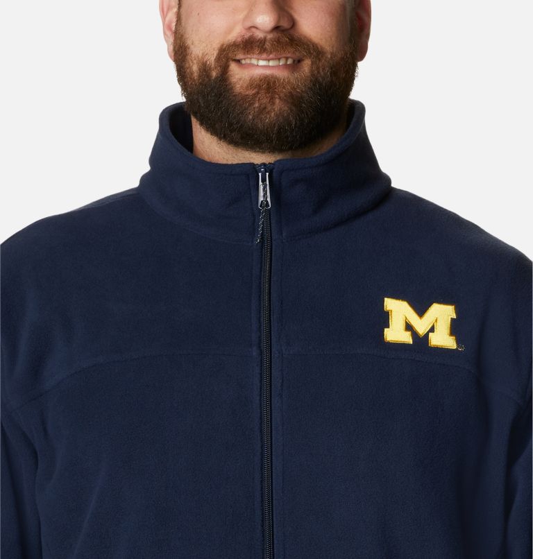 Thumbnail: Men's Collegiate Flanker III Fleece Jacket - Big - Michigan, Color: UM - Collegiate Navy, image 4
