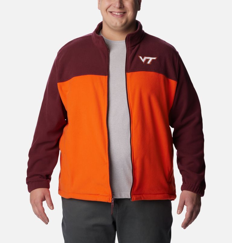 Thumbnail: CLG Flanker III Fleece Jacket | 639 | 3X, Color: VT - Deep Maroon, Tangy Orange, image 7