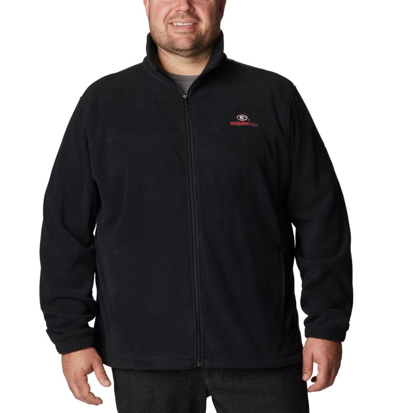 Thumbnail: Men's Collegiate Flanker III Fleece Jacket - Big - Georgia, Color: UGA - Black, image 1