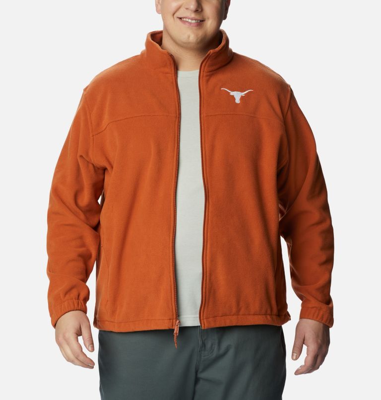 Thumbnail: Men's Collegiate Flanker III Fleece Jacket - Big - Texas, Color: TEX - Cedar, image 7