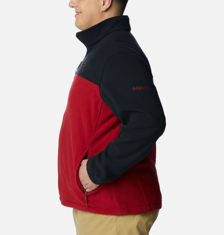 Thumbnail: Men's Collegiate Flanker III Fleece Jacket - Big - Alabama, Color: ALA - Black, Red Velvet, image 3