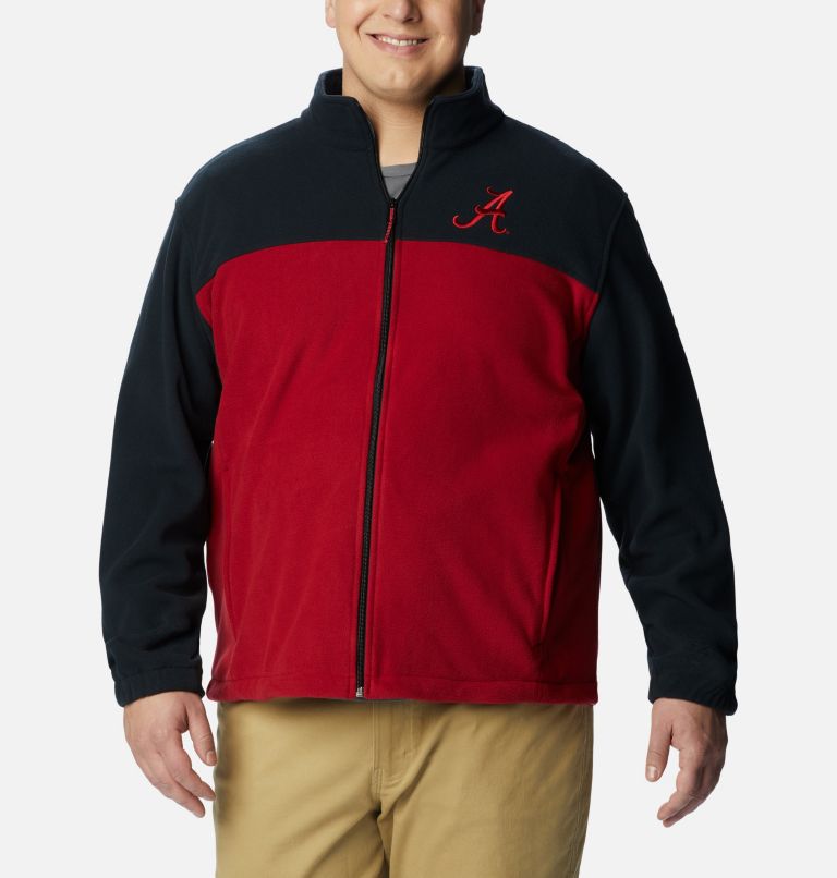 Thumbnail: Men's Collegiate Flanker III Fleece Jacket - Big - Alabama, Color: ALA - Black, Red Velvet, image 1