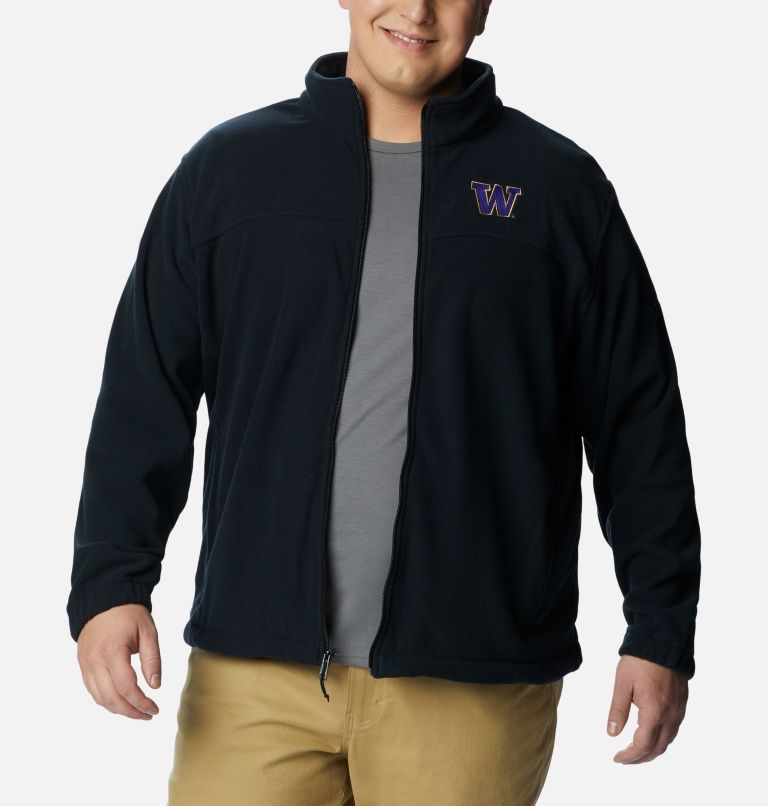 Men's Collegiate Flanker III Fleece Jacket - Big - Washington, Color: UW - Black, image 7