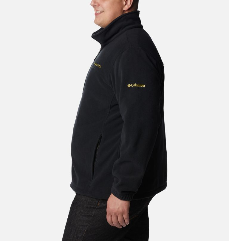 Thumbnail: Men's Collegiate Flanker III Fleece Jacket - Big - Oregon, Color: UO - Black, image 3